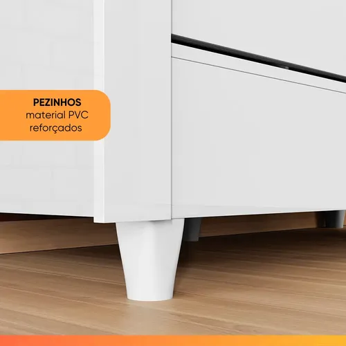 Placard Santos Andirá Belgica BELGICA 2PTS BRANCO de mdp12 y 15mm con 2 puertas corredizas