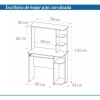 D_973457-MLA119866026045_102026-O.webp Mesa Para Pc Computacion C- Alzada 135 X 85 X 45. Cod. 8001