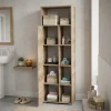 D_985071-MLA117840637746_102026-O.webp Mueble Organizador Armario Zen Alto Para Baño 1 Pta Estantes Color Roble Kendal Natural